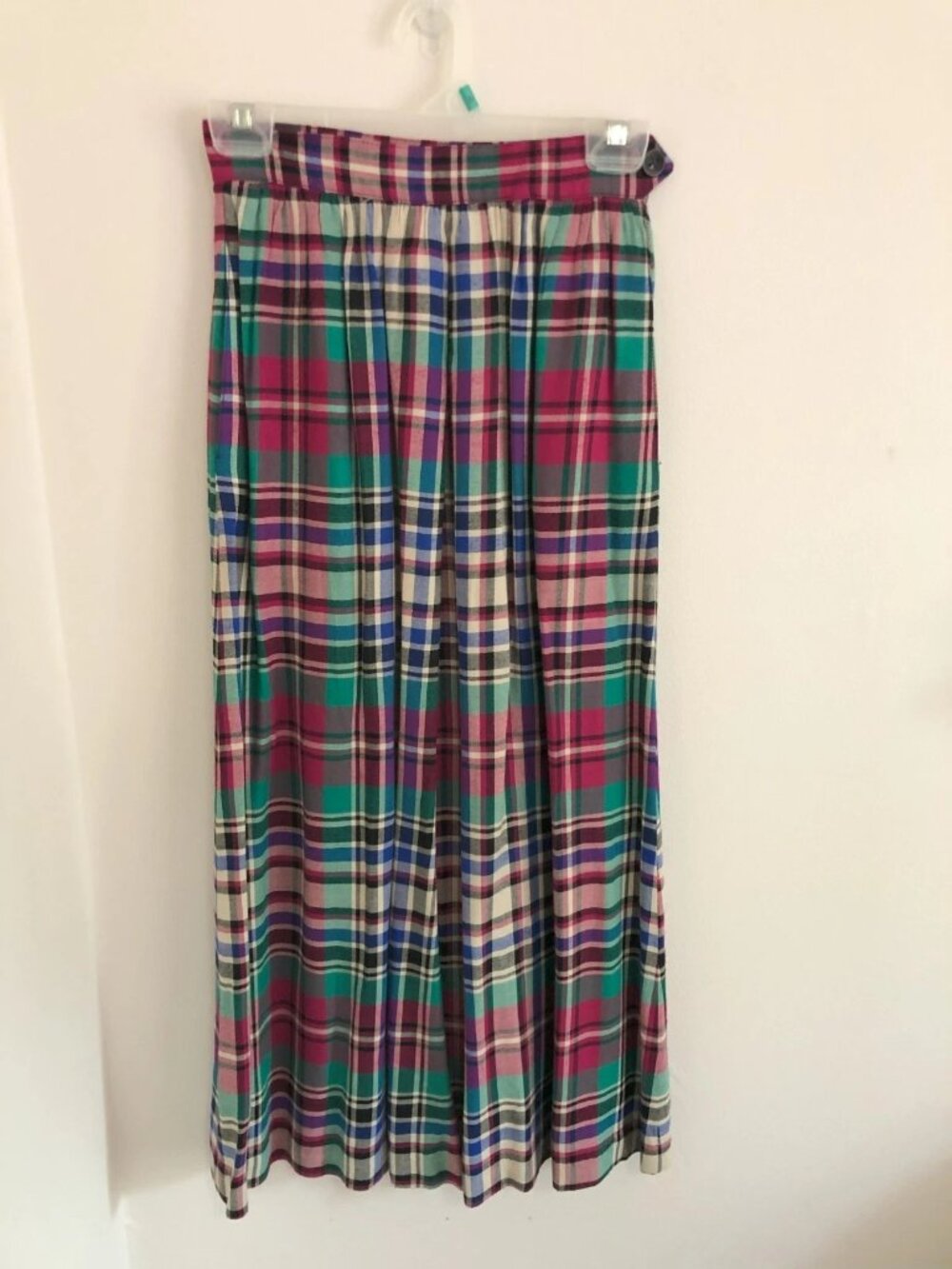 Vintage JG Hook Midi Skirt Plaid Preppy Size 4